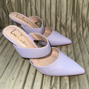 Lulus Heels, Lilac, Size 7, Brand New